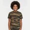 Youth Camouflage Crewneck Short Sleeve T-Shirt for School & Active Play Wear